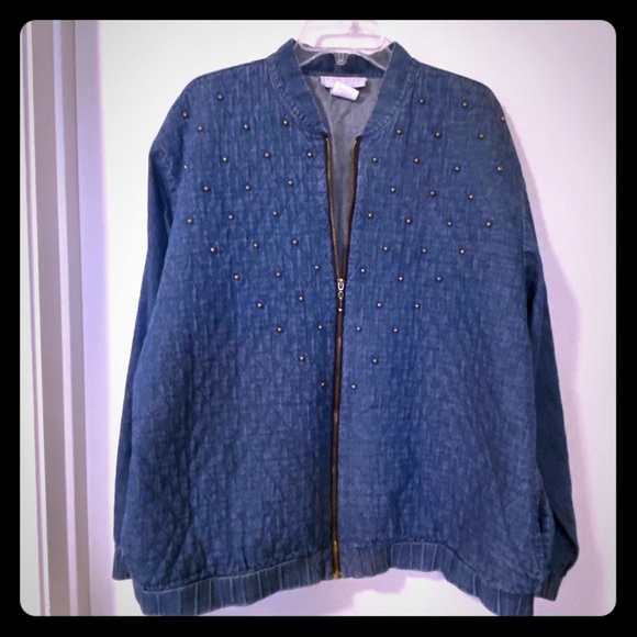 Megan Moore Dark Denim Color Size 2XL Cardigan - Picture 1 of 3